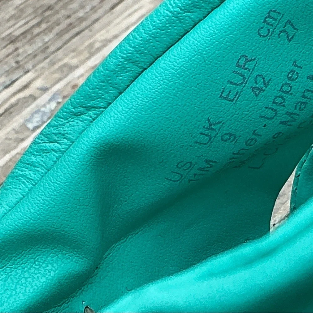 Clementine Ankle Strap Platform Wedge Teal Summer Sandal